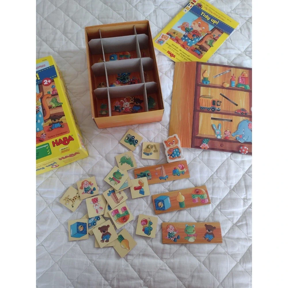 My Very First Tidy Up Board Game By Haba Made In Germany Complete Ages 2+
